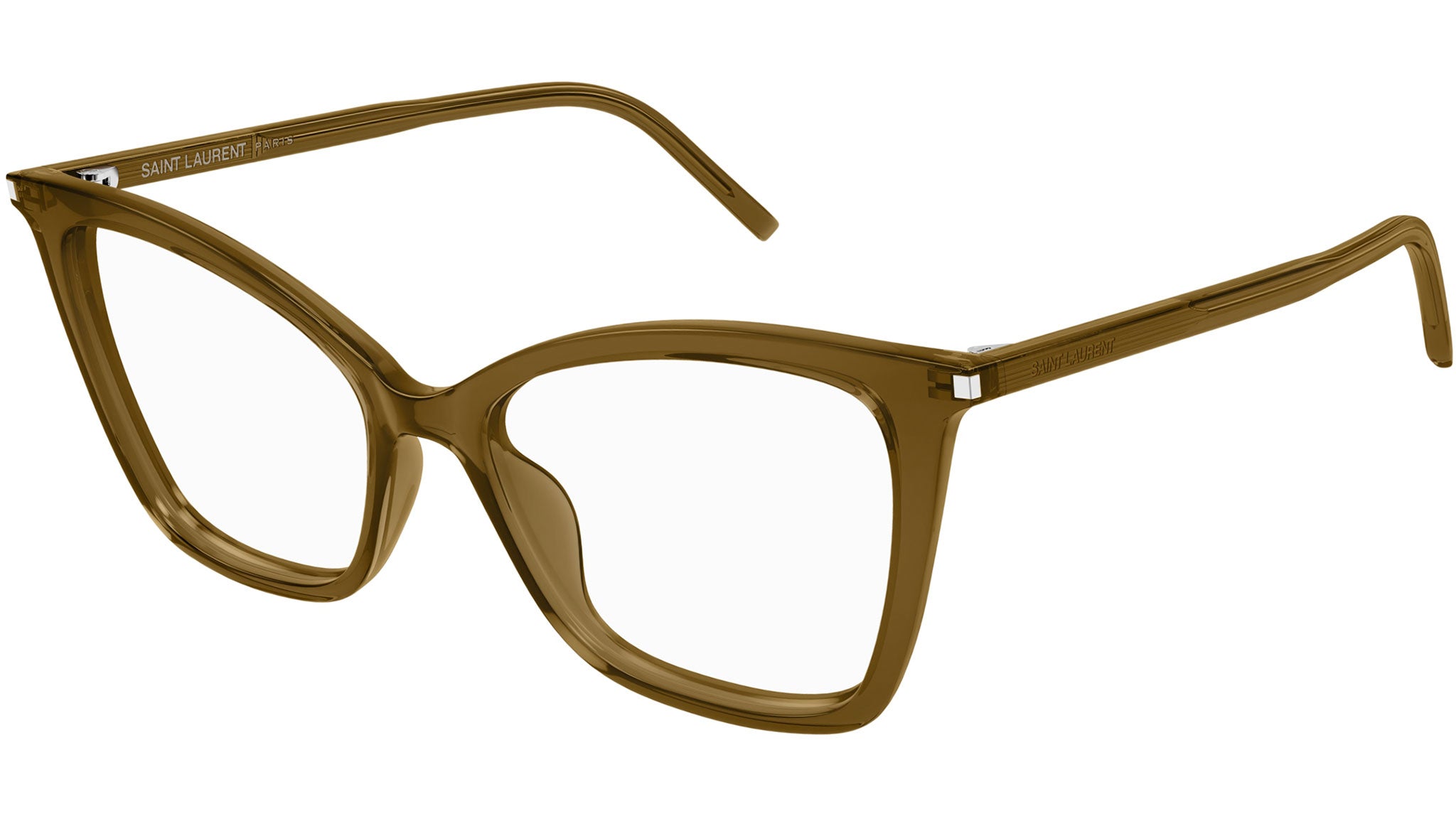 Occhiali da vista SAINT LAURENT SL386 Shiny transparent cognac brown
