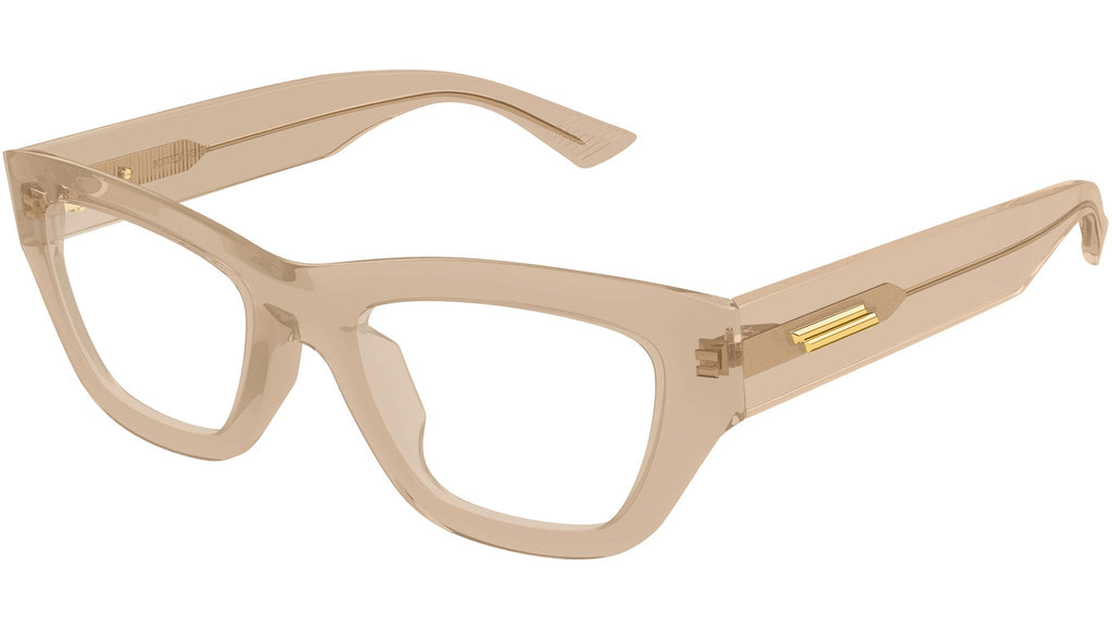 Occhiali da vista BOTTEGA VENETA BV1360O Shiny transparent light brown