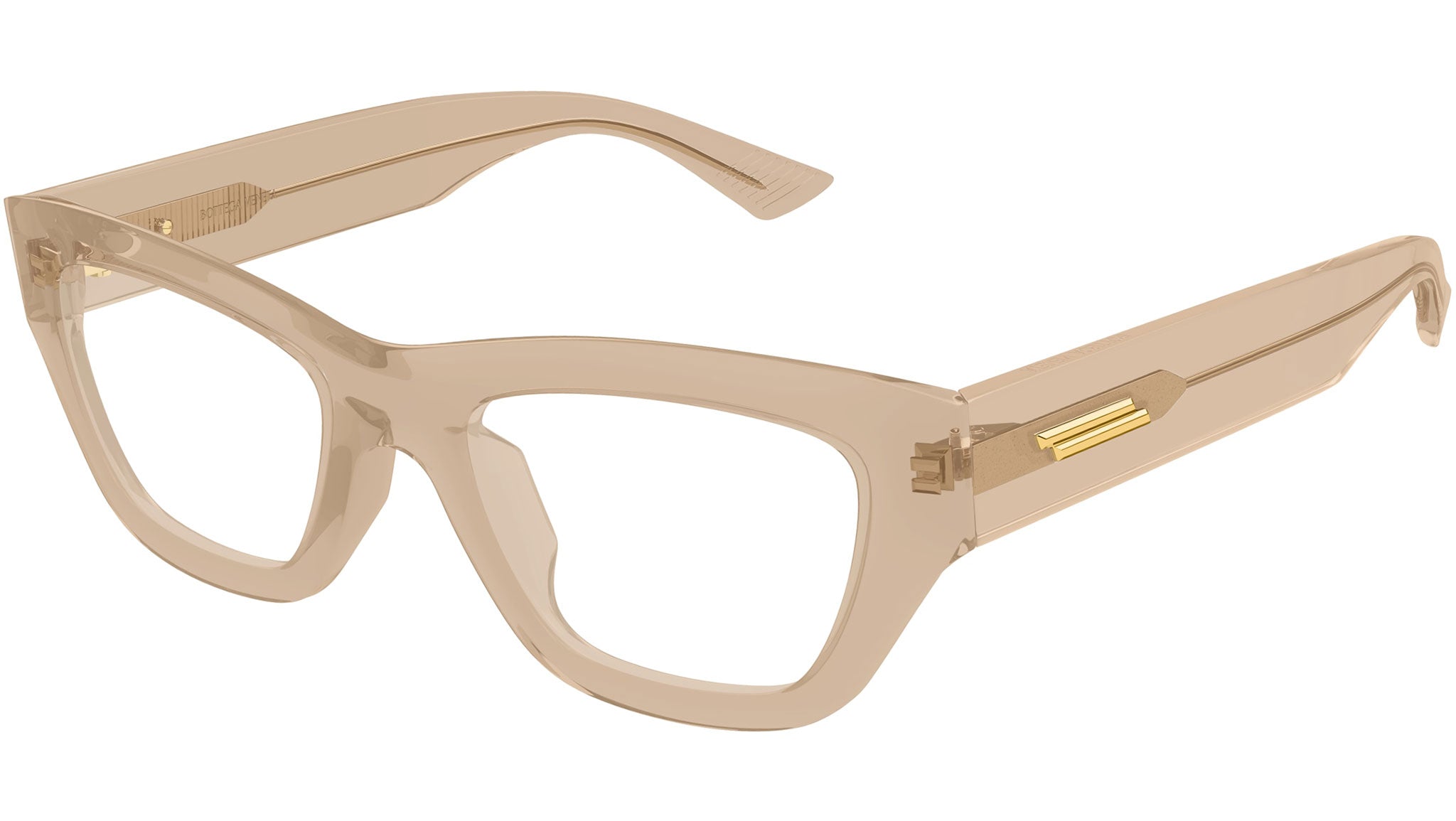 Occhiali da vista BOTTEGA VENETA BV1360O Shiny transparent light brown