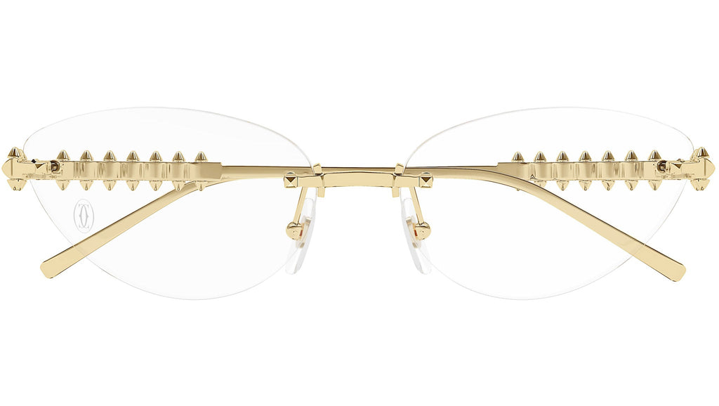 Occhiali da vista CARTIER CT0565O Smooth golden finish