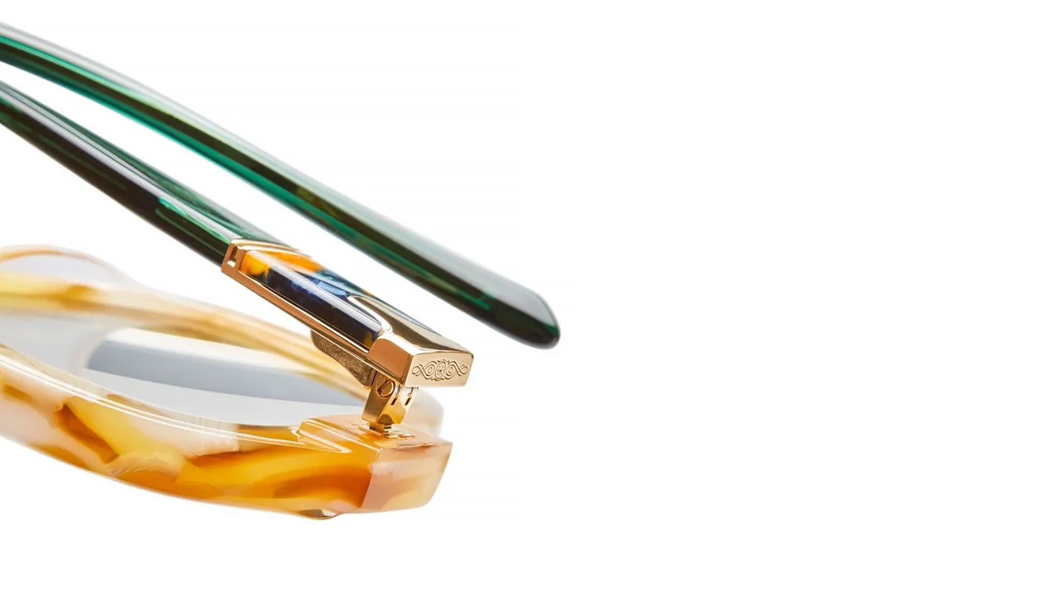 Occhiali da sole KUBORAUM S5 Honey tortoise transparent green