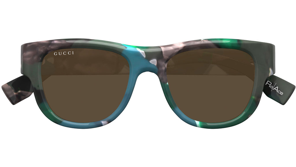 Occhiali da sole GUCCI GG1750S Shiny green and pearled brown havana