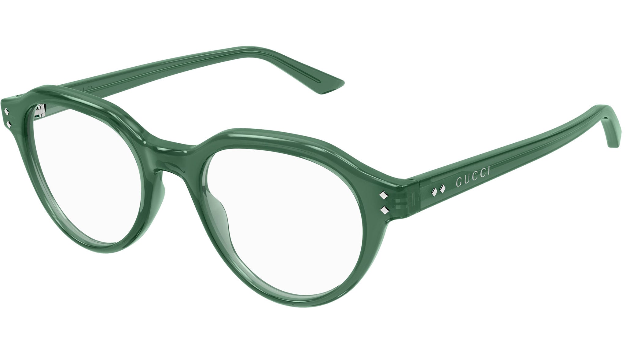 Occhiali da vista GUCCI GG1894O Shiny transparent bottle green
