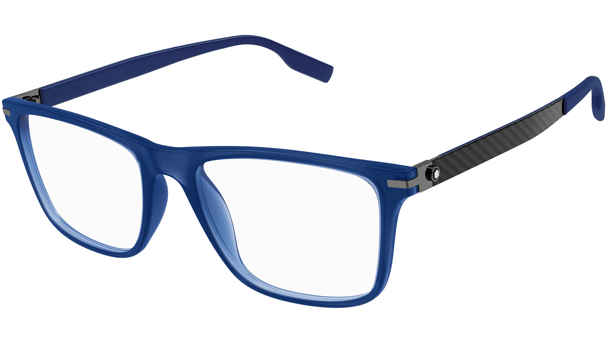Occhiali da vista MONTBLANC MB0251O Matte transparent blue