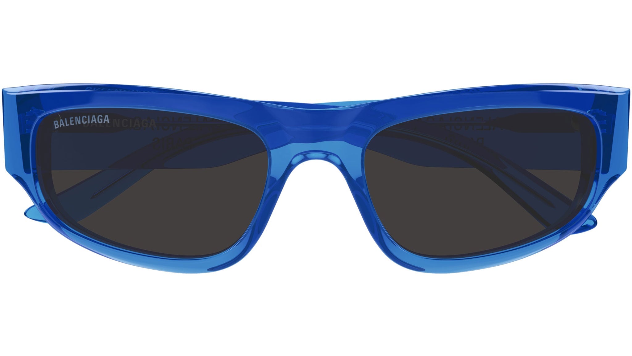 Occhiali da sole BALENCIAGA BB0388S Shiny transparent lapis blue