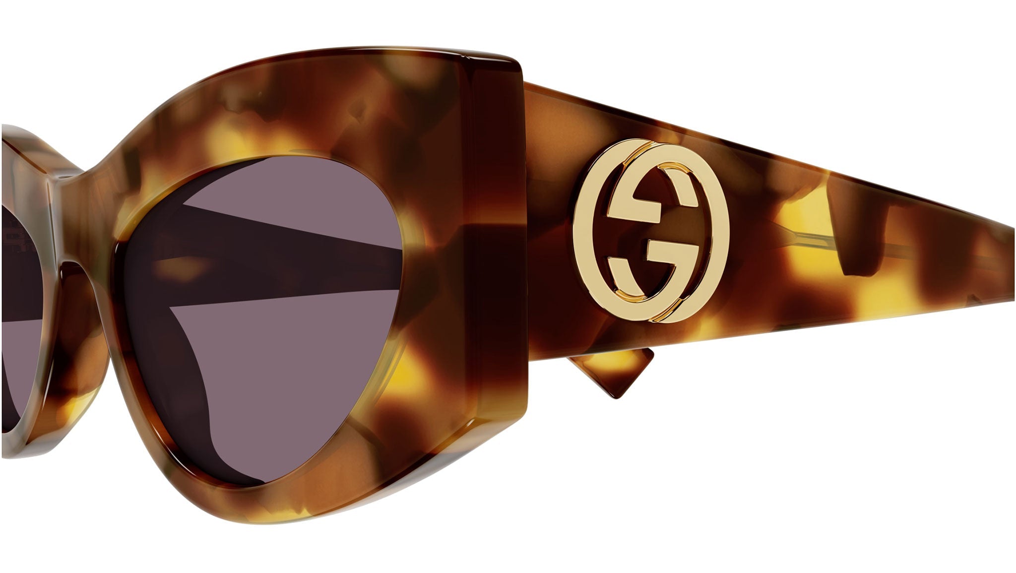 Occhiali da sole GUCCI GG1843S Shiny milky classic havana