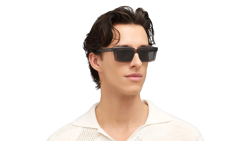 Occhiali da sole MYKITA DAKAR Chilled raw clear ash silver