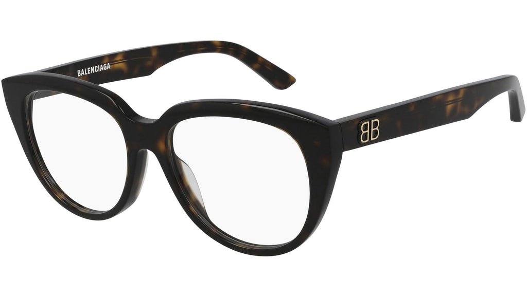 Occhiali da vista BALENCIAGA BB0131O Shiny dark havana