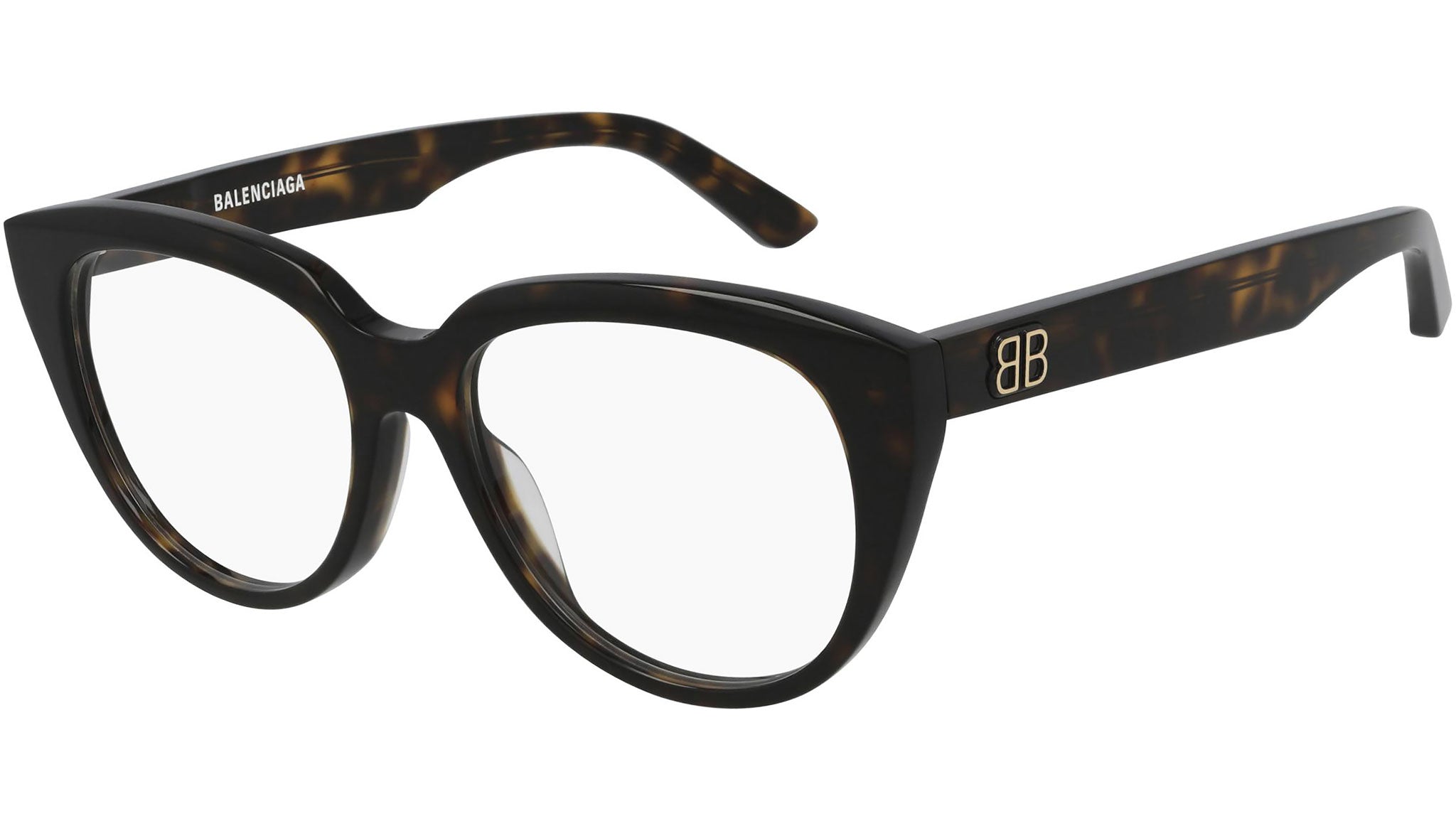 Occhiali da vista BALENCIAGA BB0131O Shiny dark havana