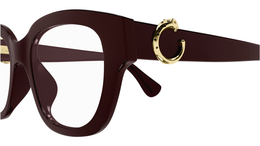 Occhiali da vista CARTIER CT0566O Shiny solid dark wine red