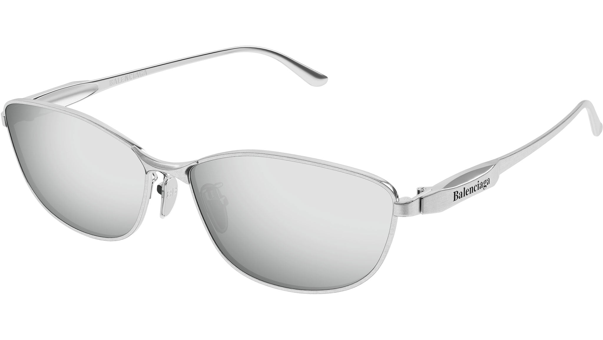Occhiali da sole BALENCIAGA BB0357SA Shiny horizontal brushed silver