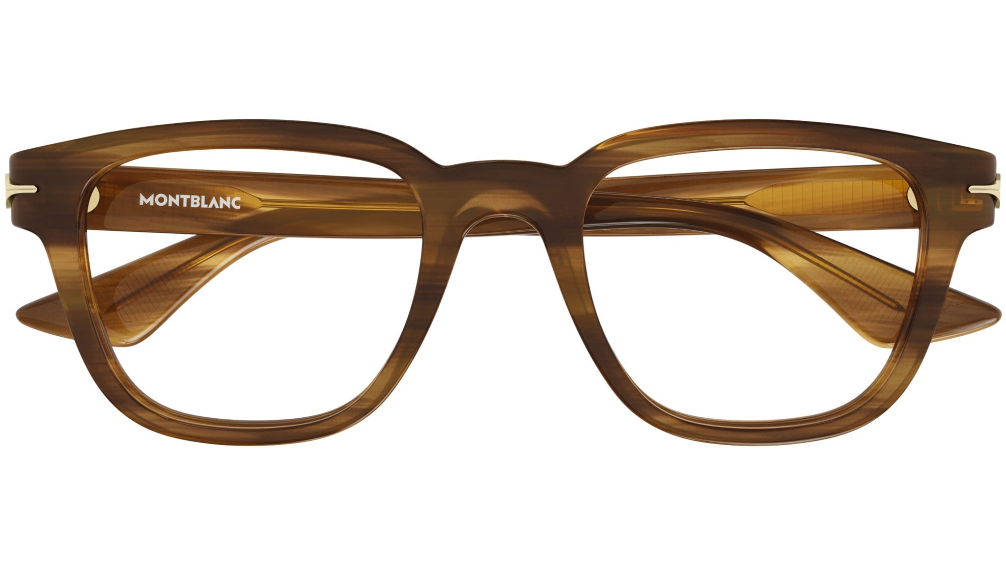 Occhiali da vista MONTBLANC MB0305O Shiny brown melange
