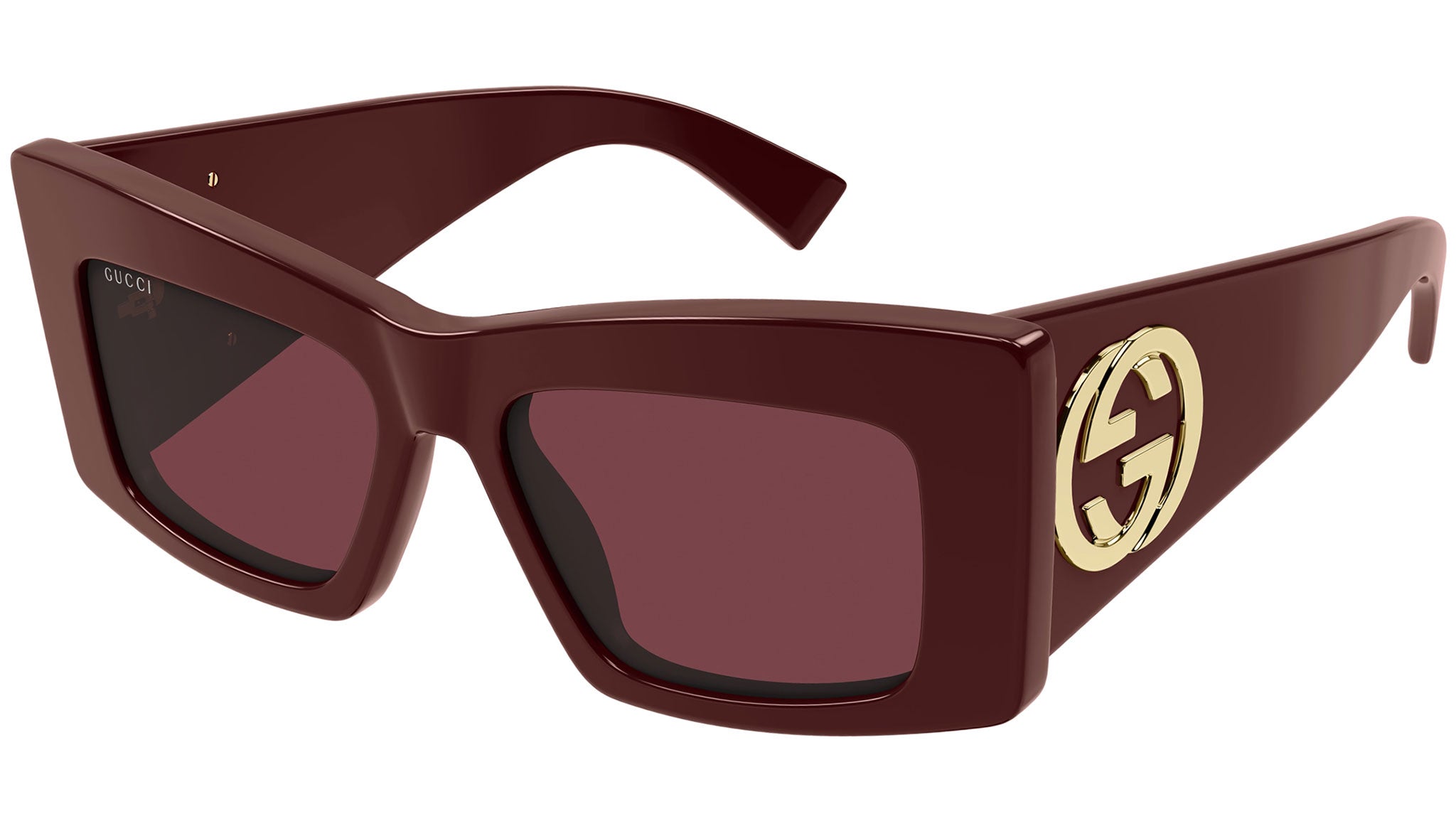Occhiali da sole GUCCI GG1842S Shiny solid burgundy