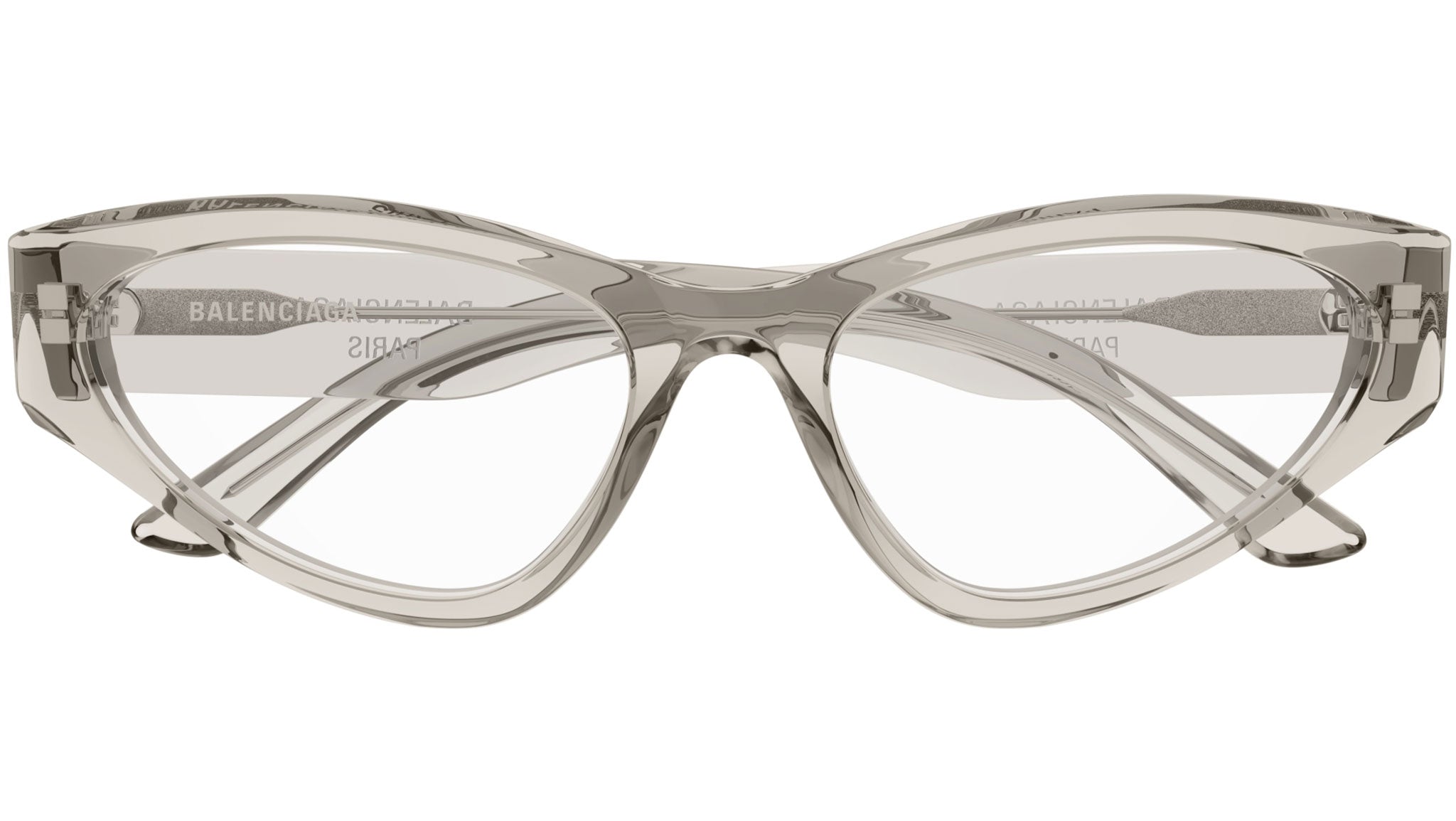 Occhiali da vista BALENCIAGA BB0391O Shiny transparent sand