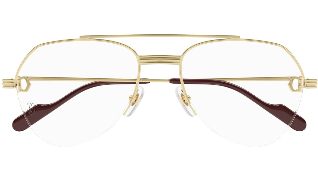 Occhiali da vista CARTIER CT0409O Smooth golden finish