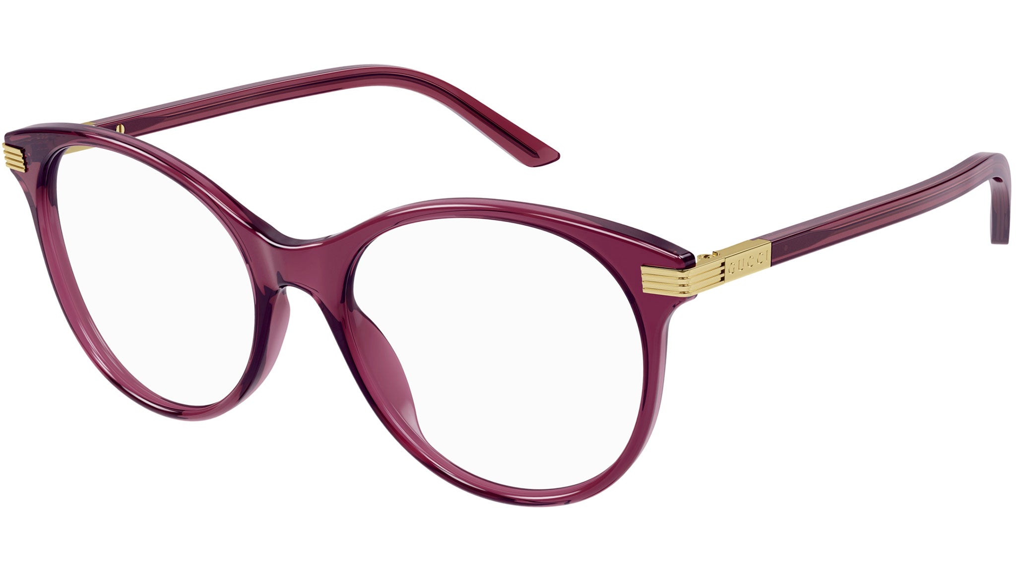Occhiali da vista GUCCI GG1450O Shiny transparent burgundy