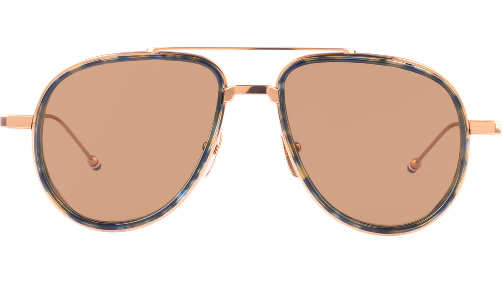 Occhiali da sole THOM BROWNE UES929A Navy tort rose gold plating