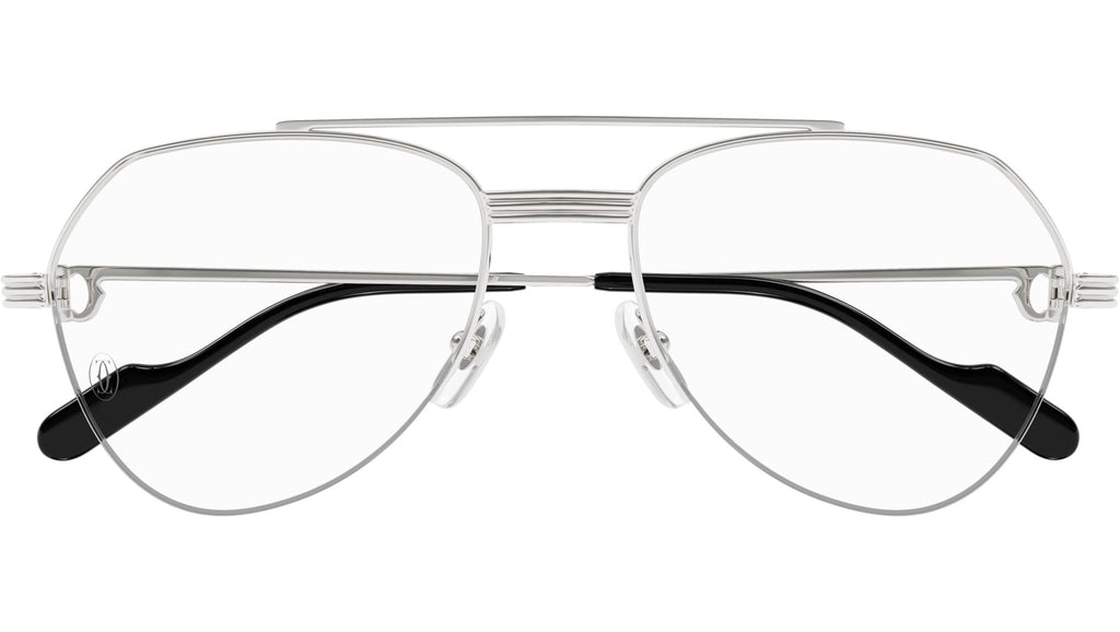 Occhiali da vista CARTIER CT0409O Smooth platinum finish