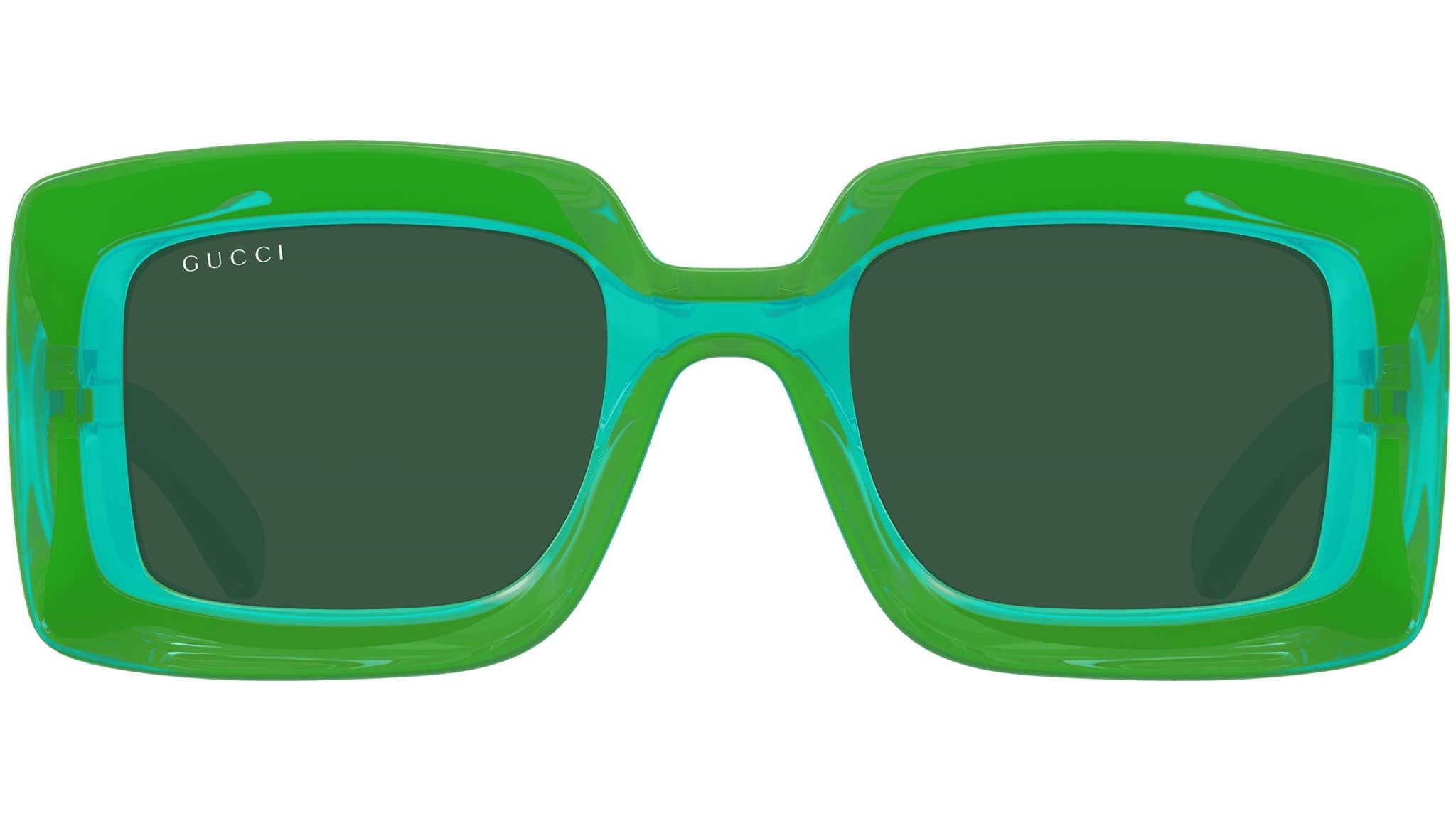 Occhiali da sole GUCCI GG1718S Shiny transparent green - lime yellow