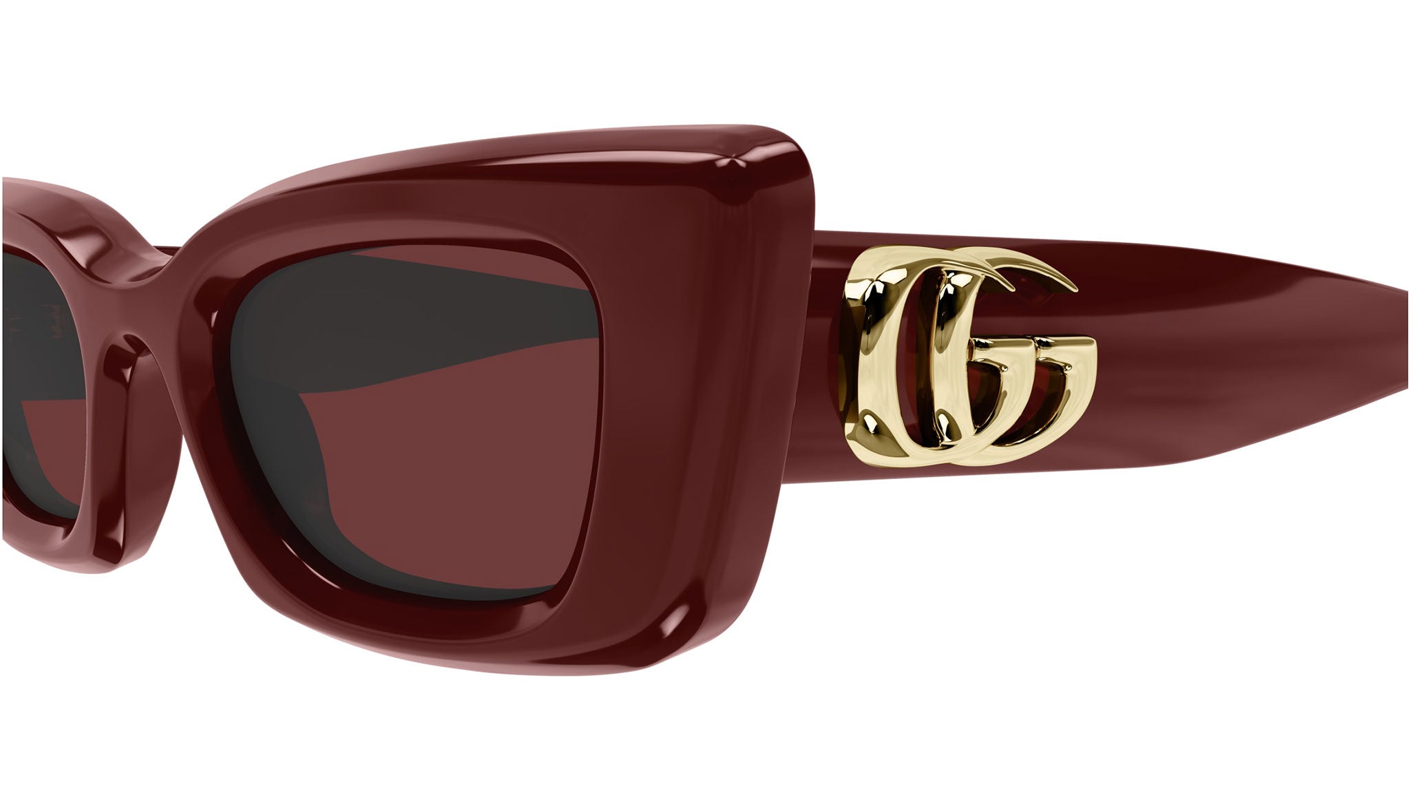 Occhiali da sole GUCCI GG1827S Shiny solid burgundy