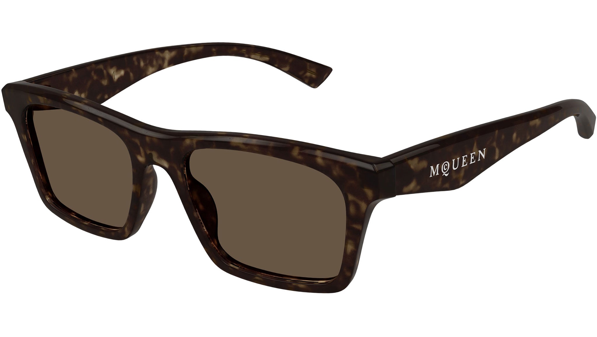 Occhiali da sole ALEXANDER MCQUEEN AM0472S Shiny dark havana