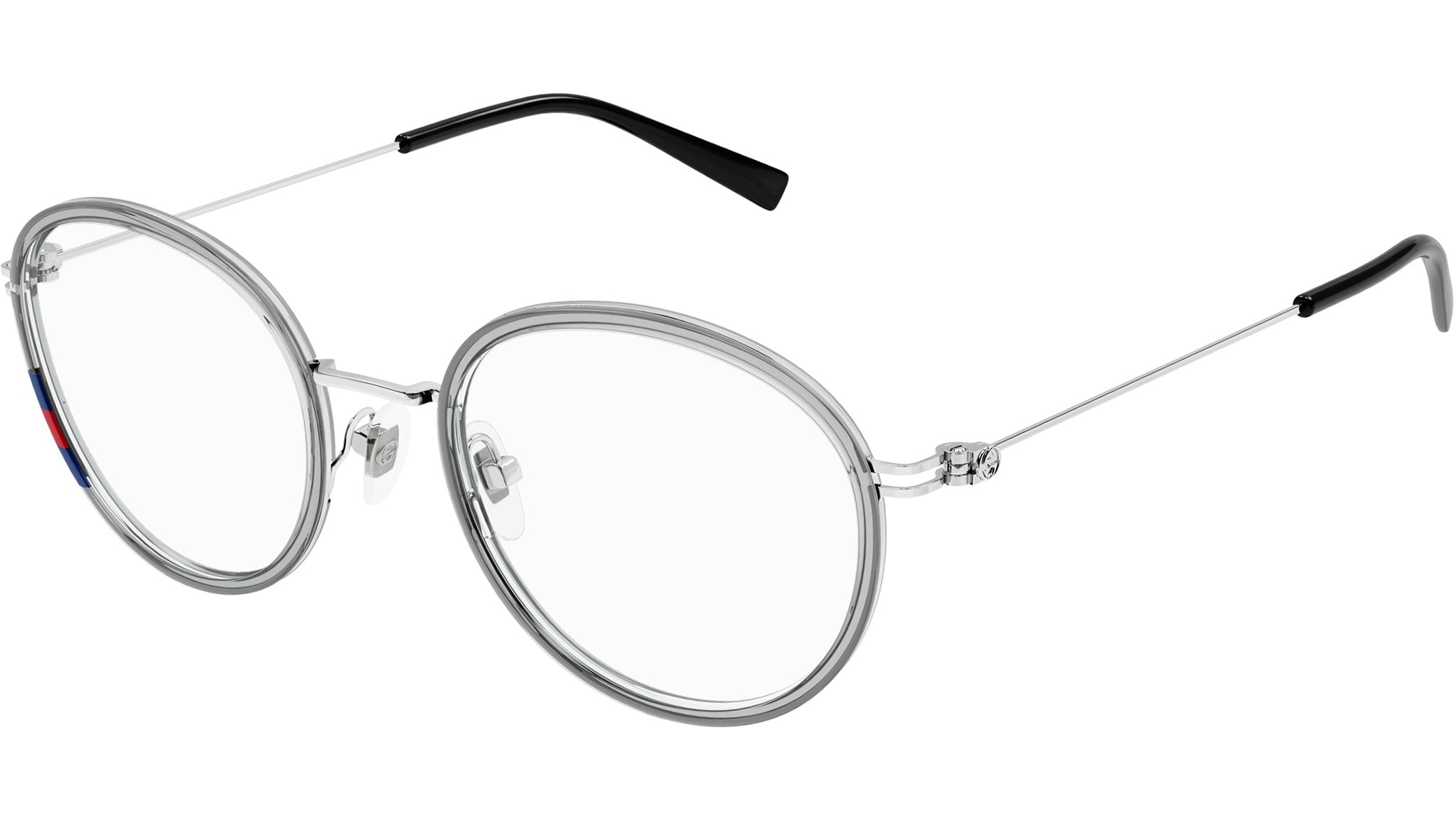Occhiali da vista GUCCI GG1851O Shiny transparent cloudy grey
