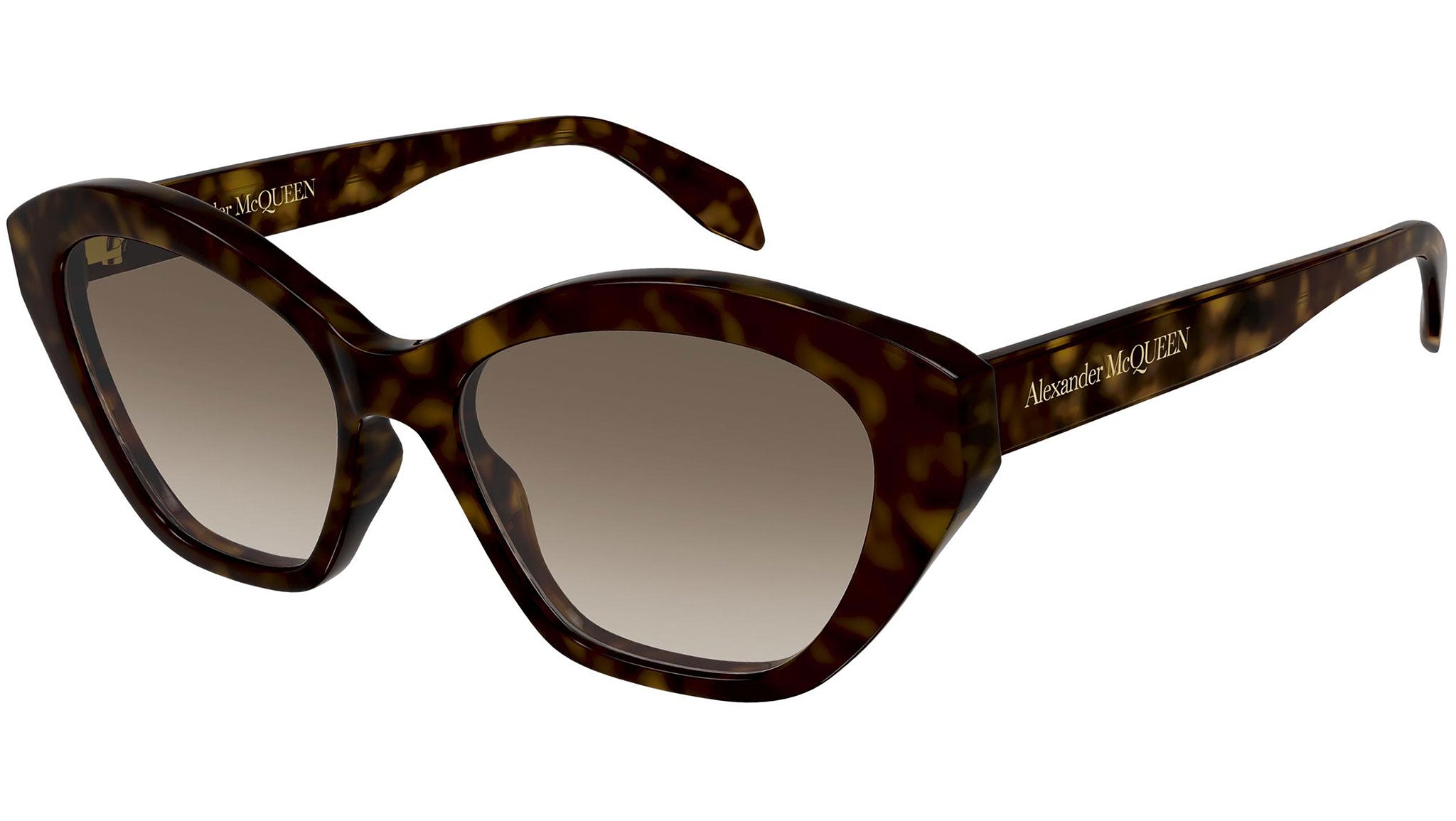 Occhiali da sole ALEXANDER MCQUEEN AM0355S Shiny dark havana