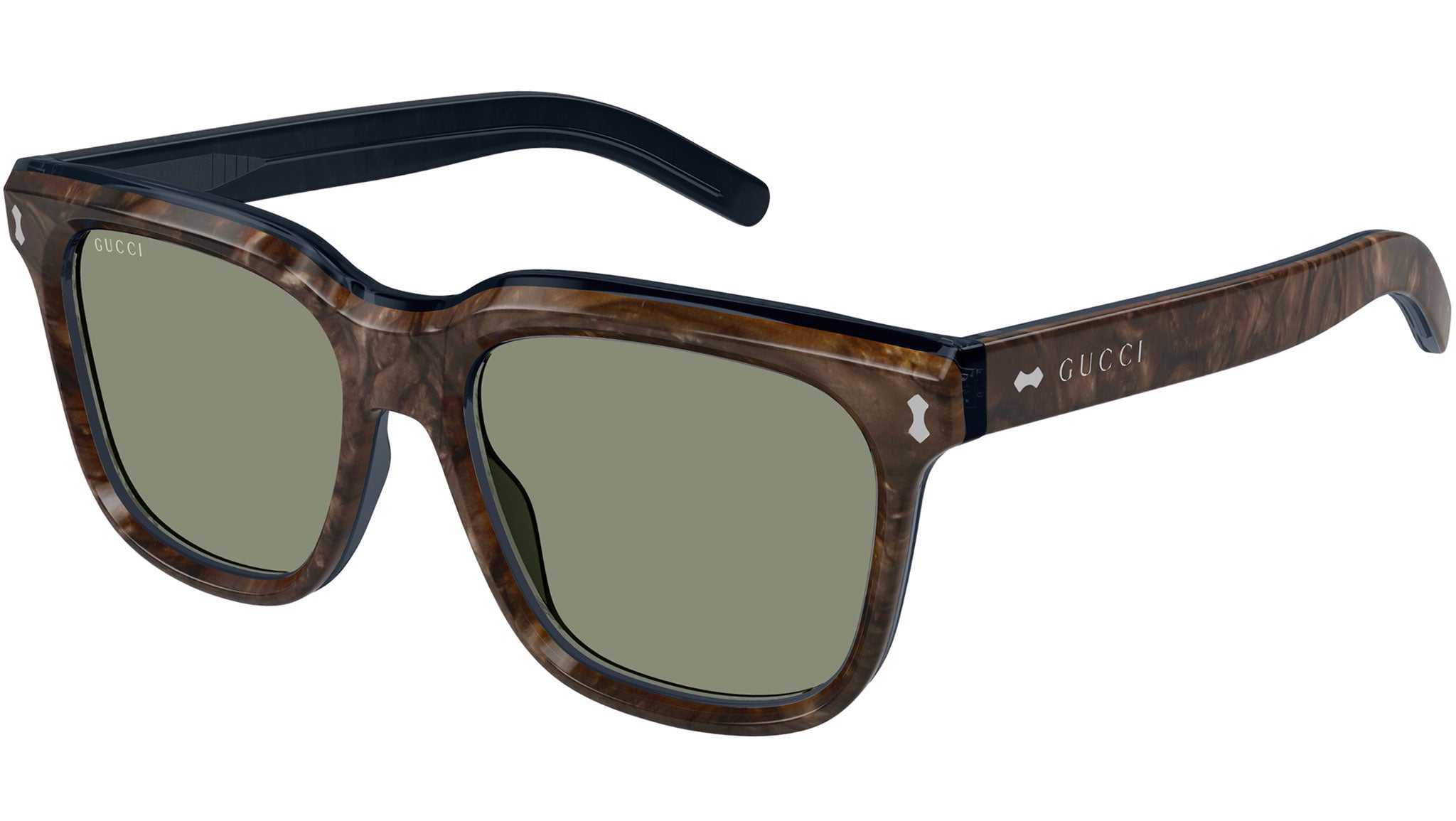 Occhiali da sole GUCCI GG1523S Azure laminetta radica transparent azure