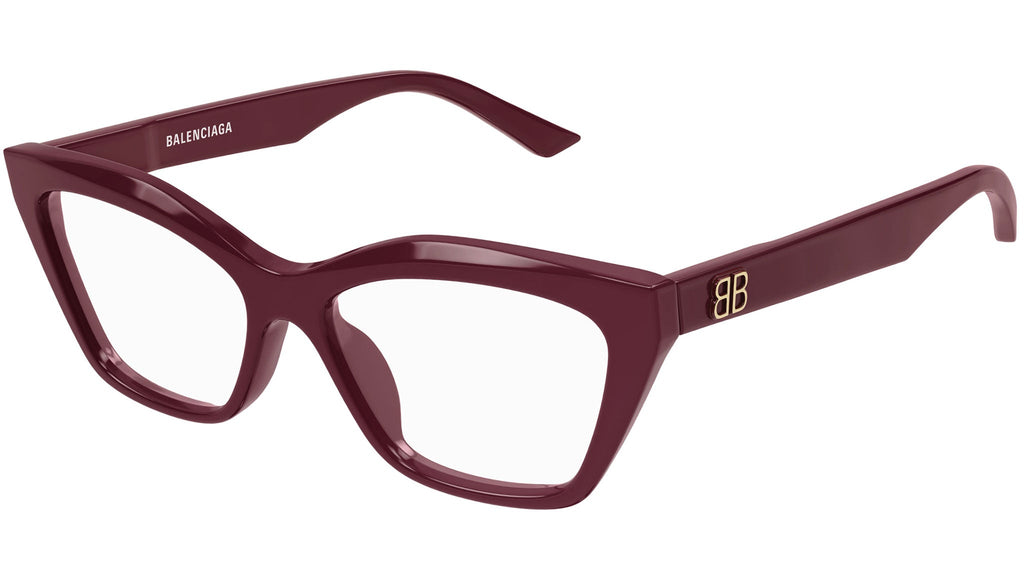 Occhiali da vista BALENCIAGA BB0342O Shiny solid burgundy