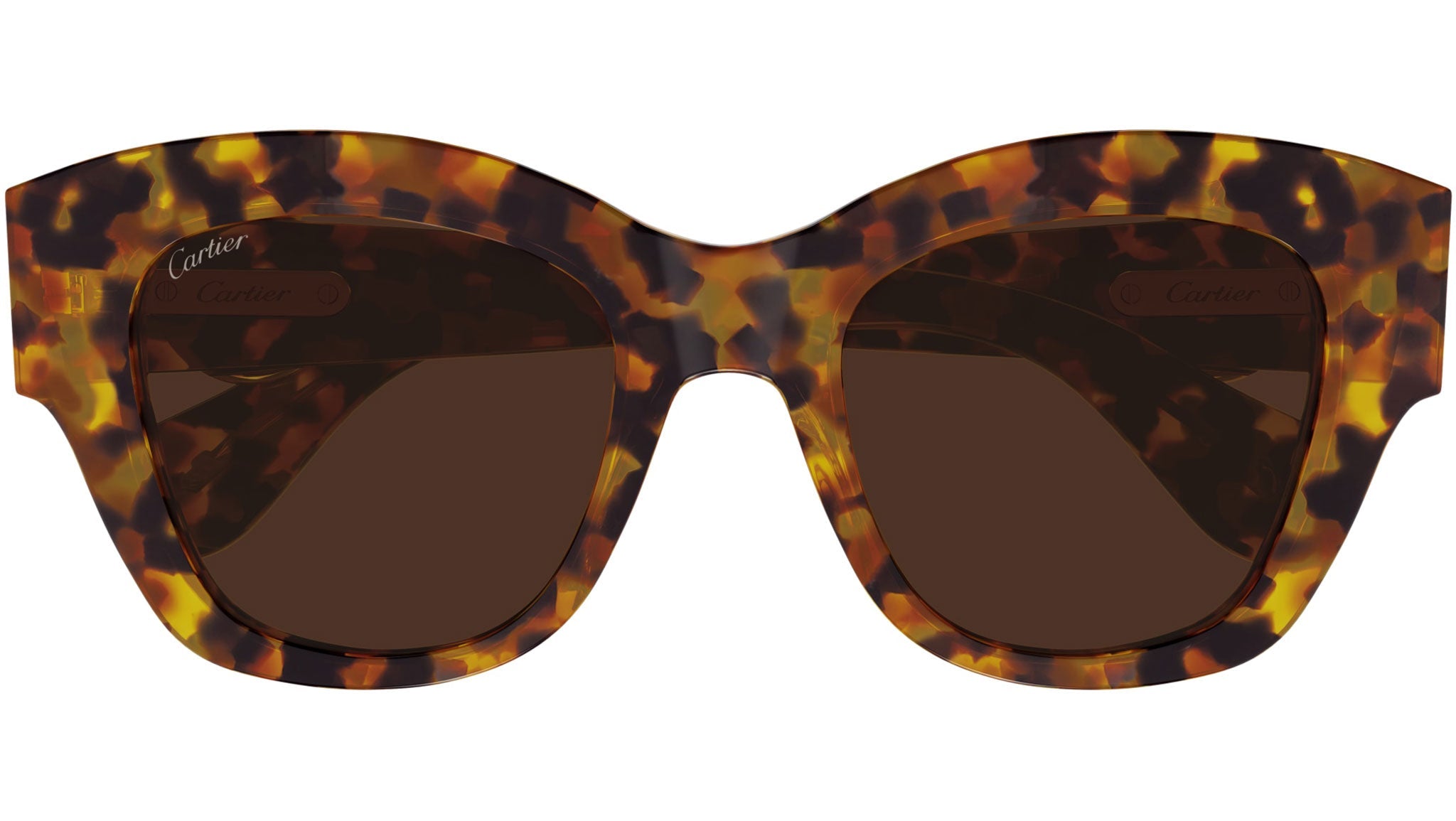 Occhiali da sole CARTIER CT0547S Spotted honey tortoiseshell effect
