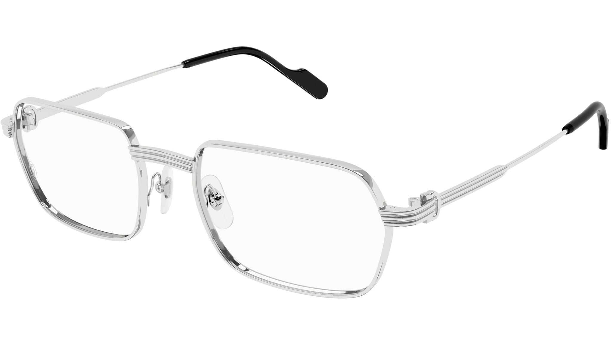 Occhiali da vista CARTIER CT0483O Smooth platinum finish