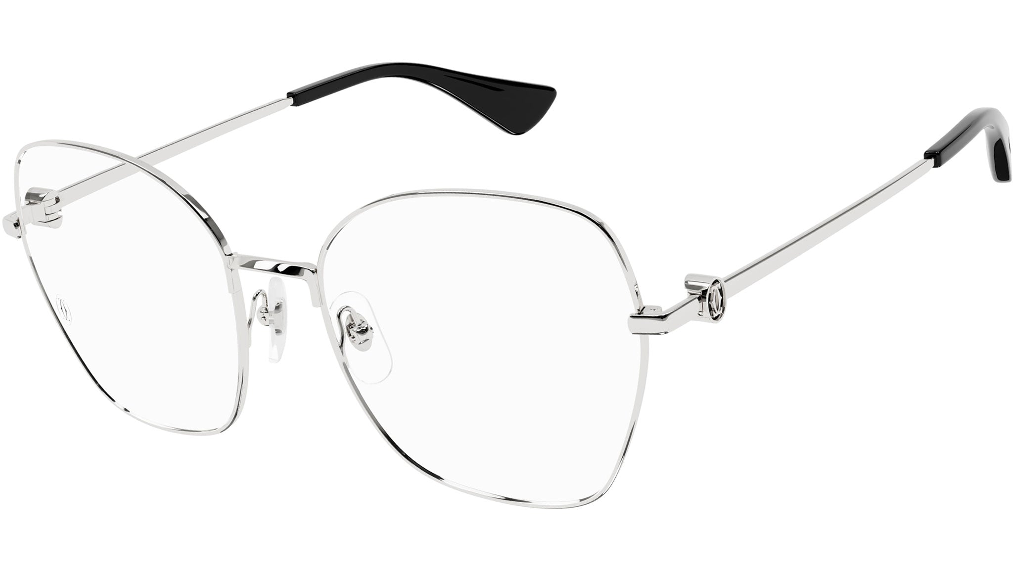 Occhiali da vista CARTIER CT0413O Smooth platinum finish