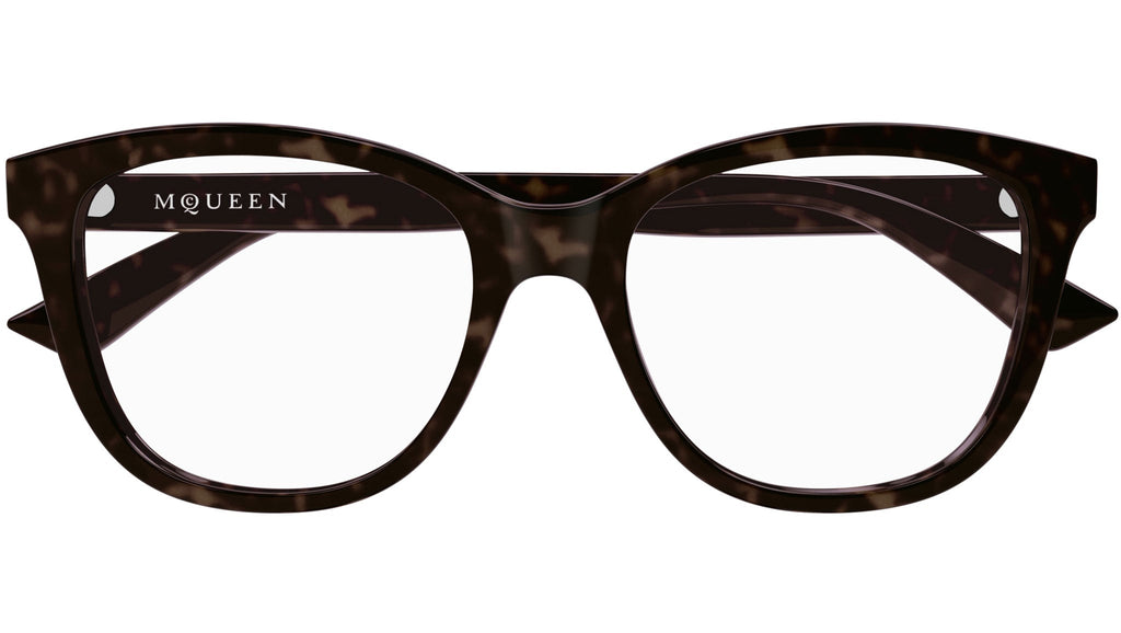 Occhiali da vista ALEXANDER MCQUEEN AM0487O Shiny dark havana