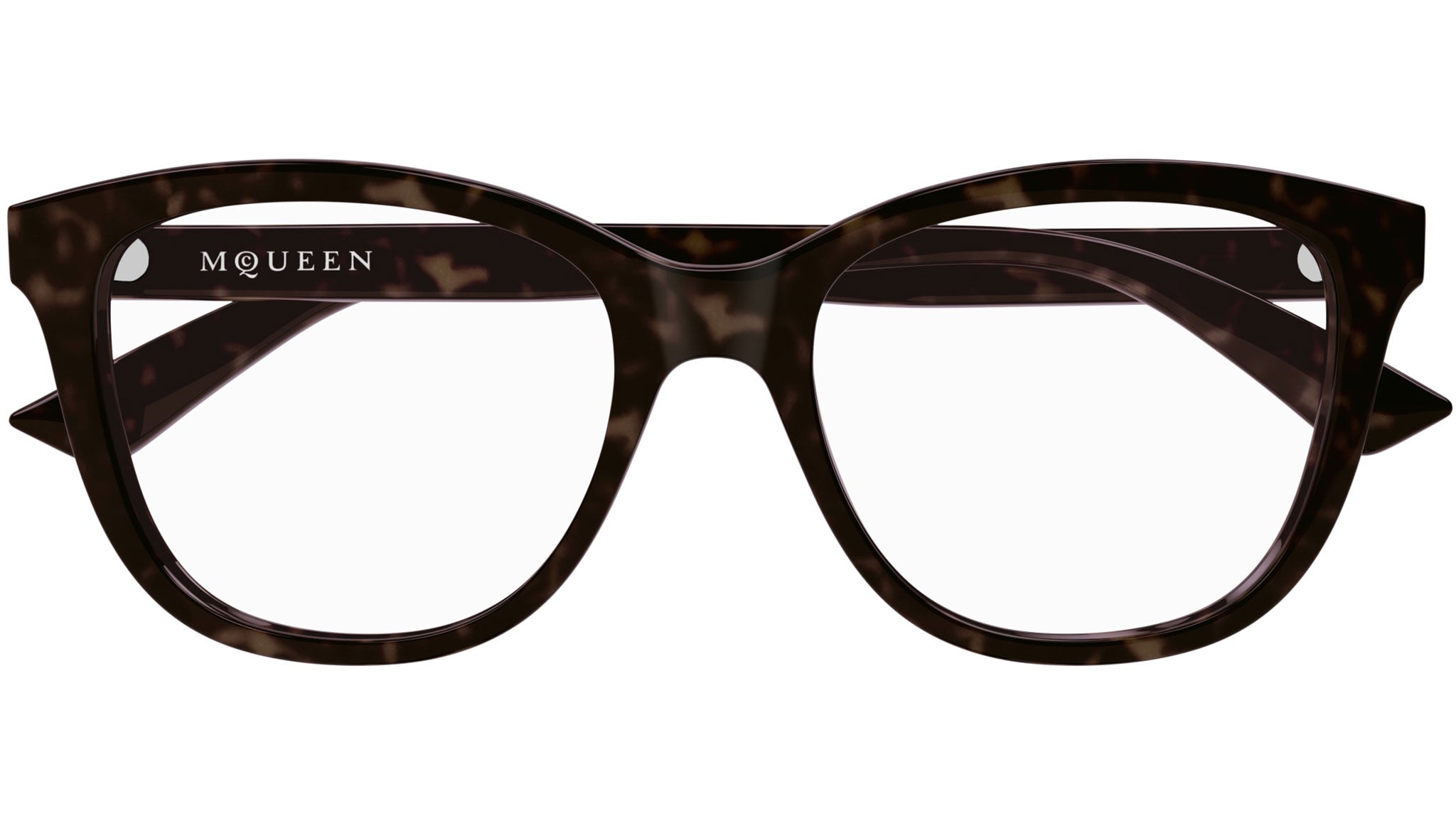 Occhiali da vista ALEXANDER MCQUEEN AM0487O Shiny dark havana