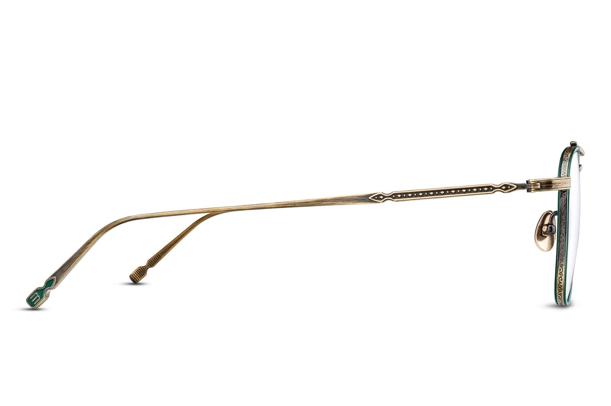 Occhiali da vista MATSUDA M3157 Antique Gold Bottle Green