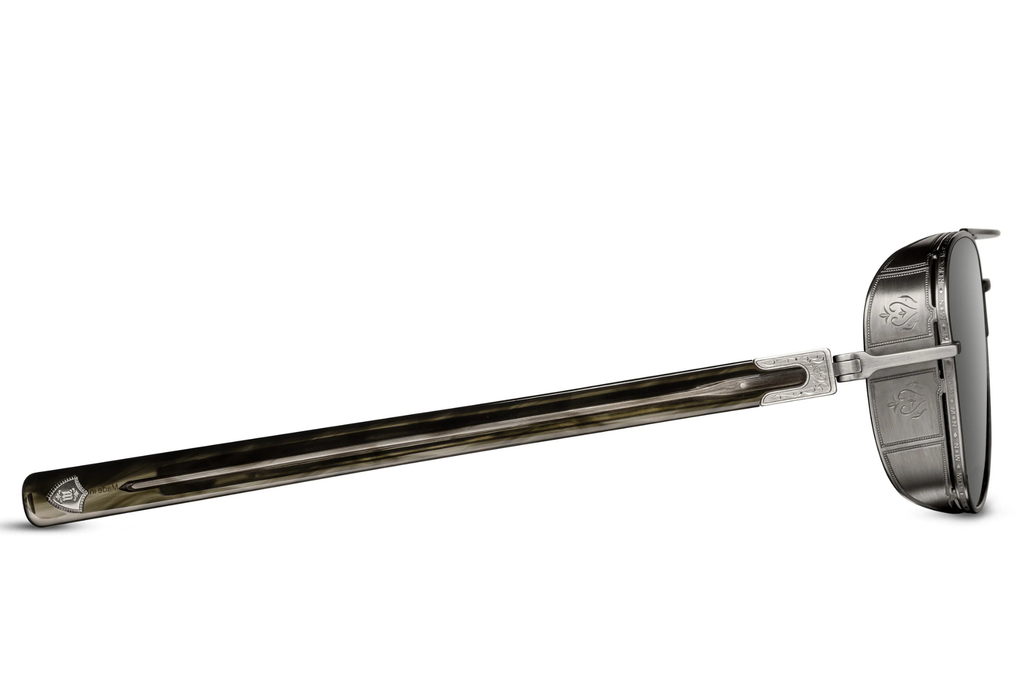 Occhiali da sole MATSUDA M3115 Smoke Olive - Antique Grey Silver