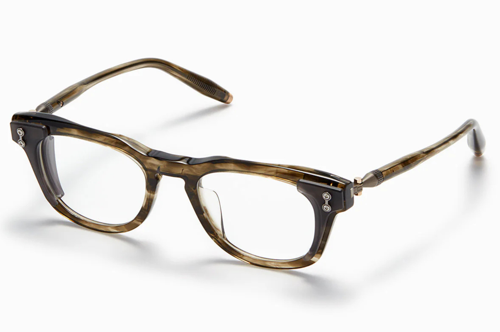 Occhiali da vista AKONI ORION MOLDED Green Tortoise Swirl