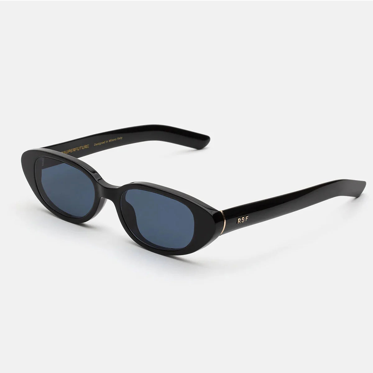 RetroSuperFuture Occhiali da Sole I66M QQ7 Vega Azure Nero/Azzurro Unisex