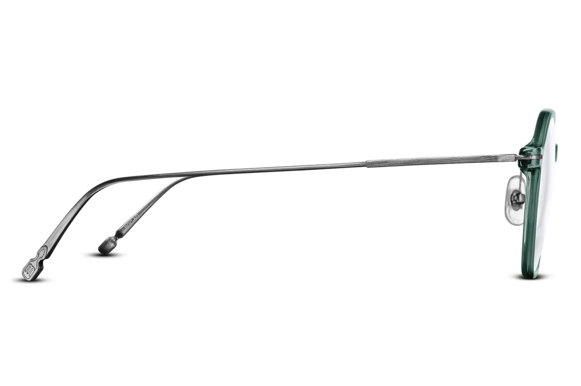 Occhiali da vista MATSUDA M2053 Bottle Green - Brushed Silver