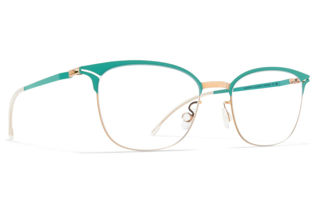 Occhiali da vista MYKITA HOLLIS Champagne Gold Jade Green