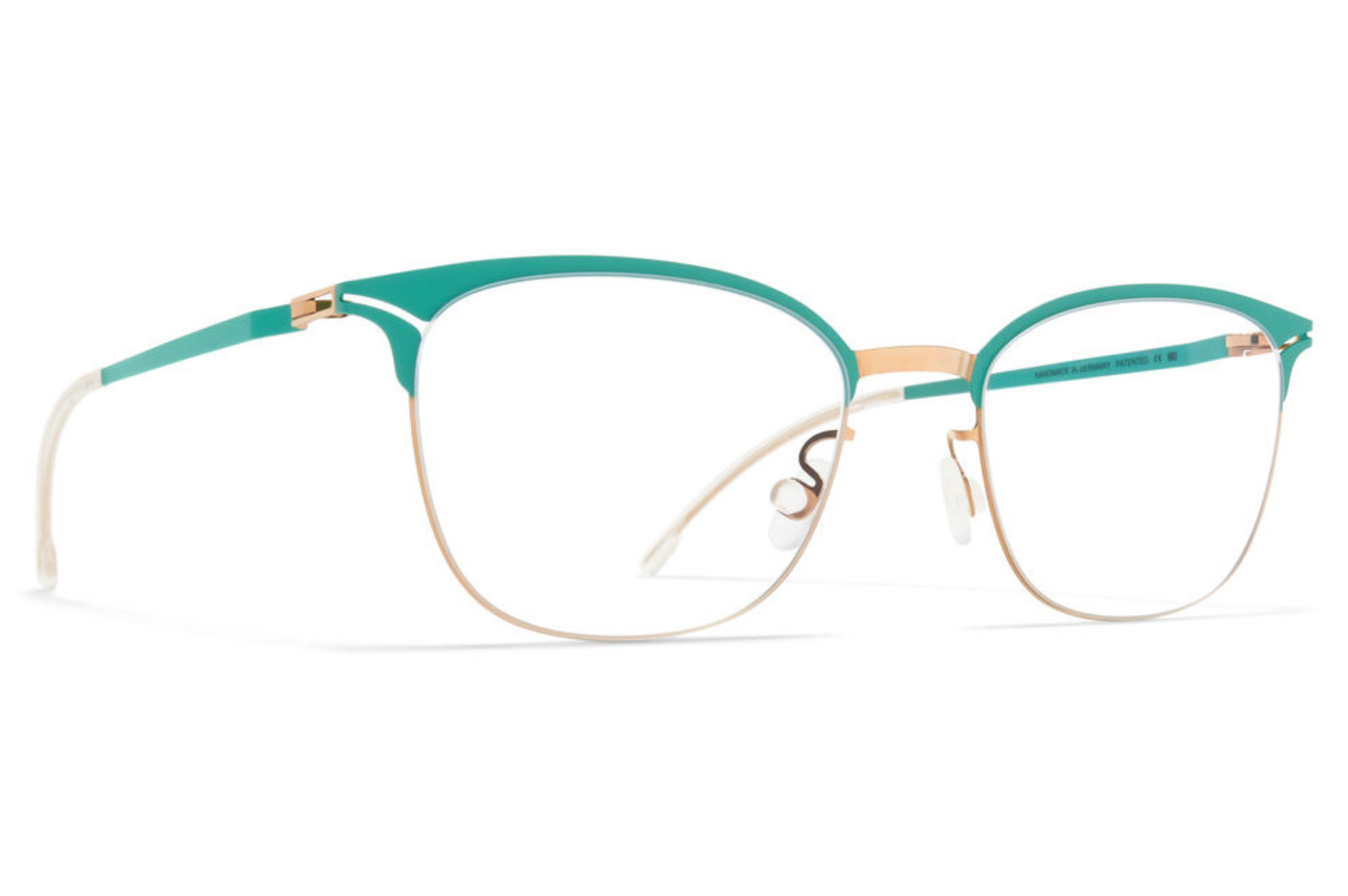 Occhiali da vista MYKITA HOLLIS Champagne Gold Jade Green