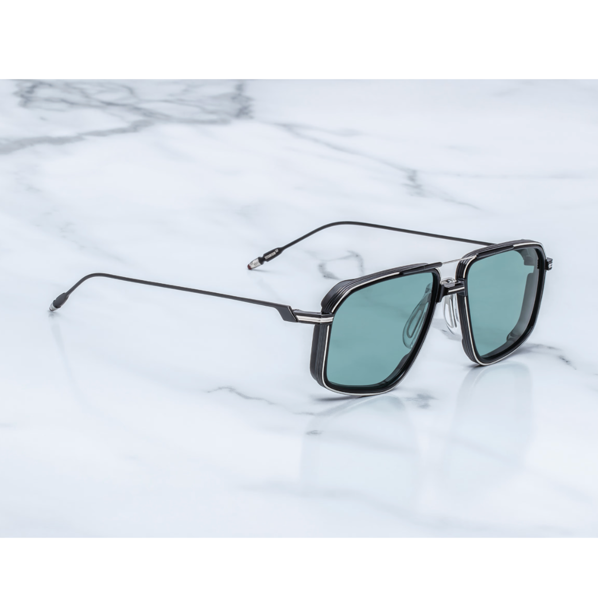 Jacques Marie Mage Occhiali da Sole Jagger Paon Nero/Verde Unisex