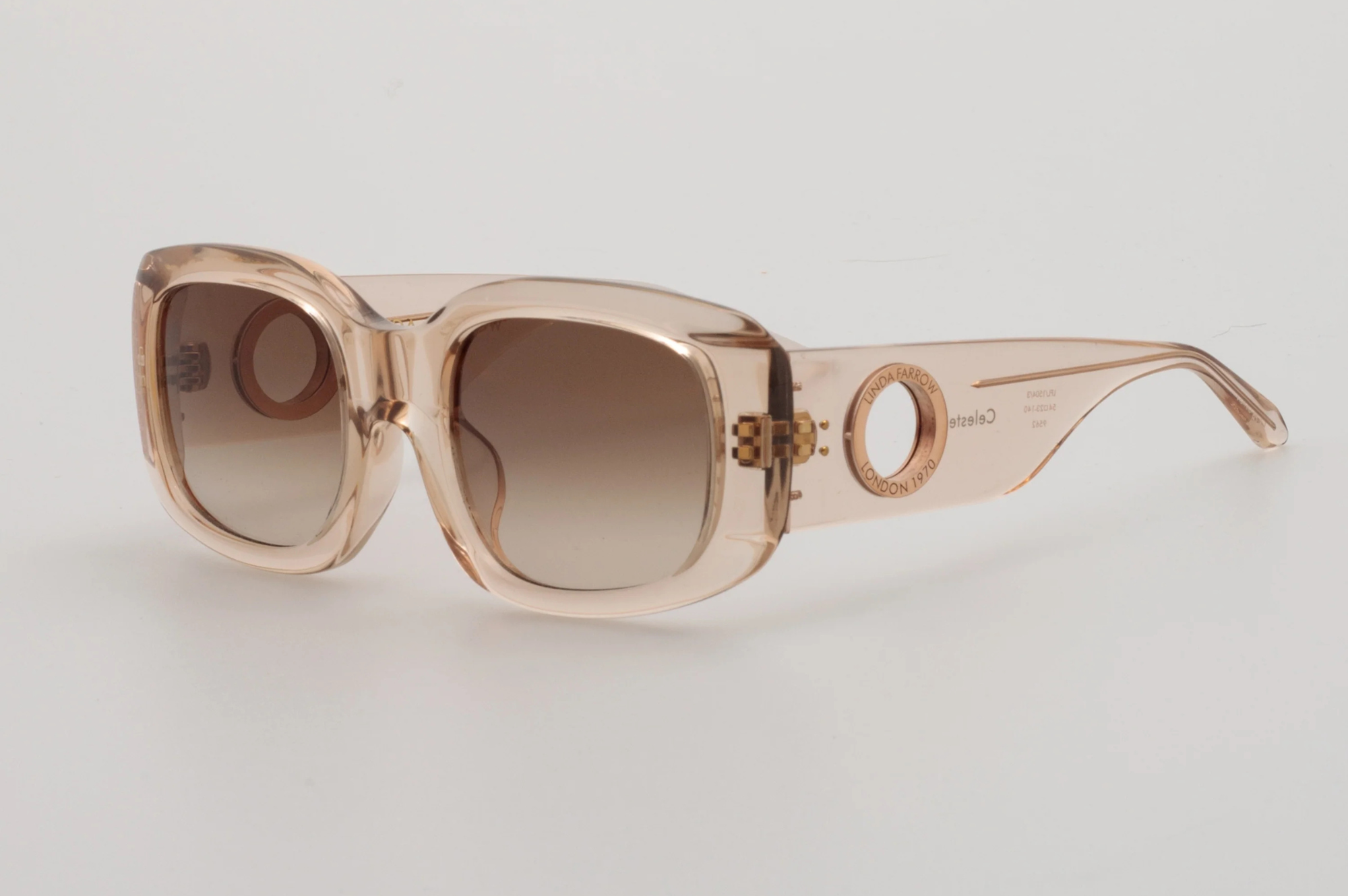 Occhiali da sole LINDA FARROW CELESTE Rose Gold