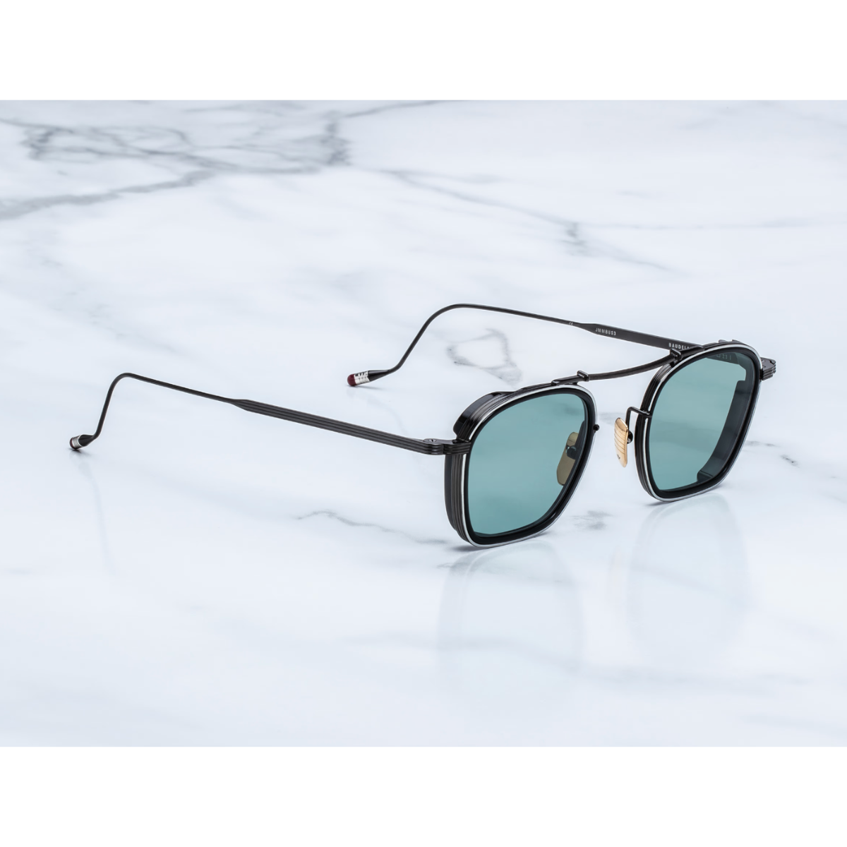 Jacques Marie Mage Occhiali da Sole Baudelaire Paon Nero/Verde Unisex
