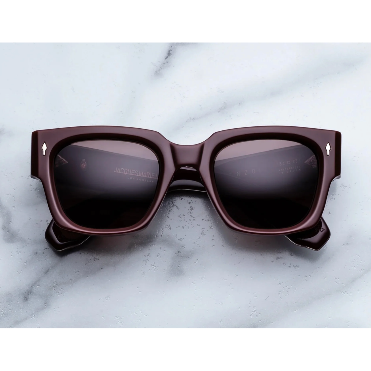 Jacques Marie Mage Occhiali da Sole Enzo Bordeaux Empire Bordeaux/Rosso Unisex