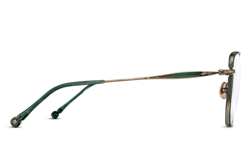 Occhiali da vista MATSUDA M3158 Antique Gold Bottle Green