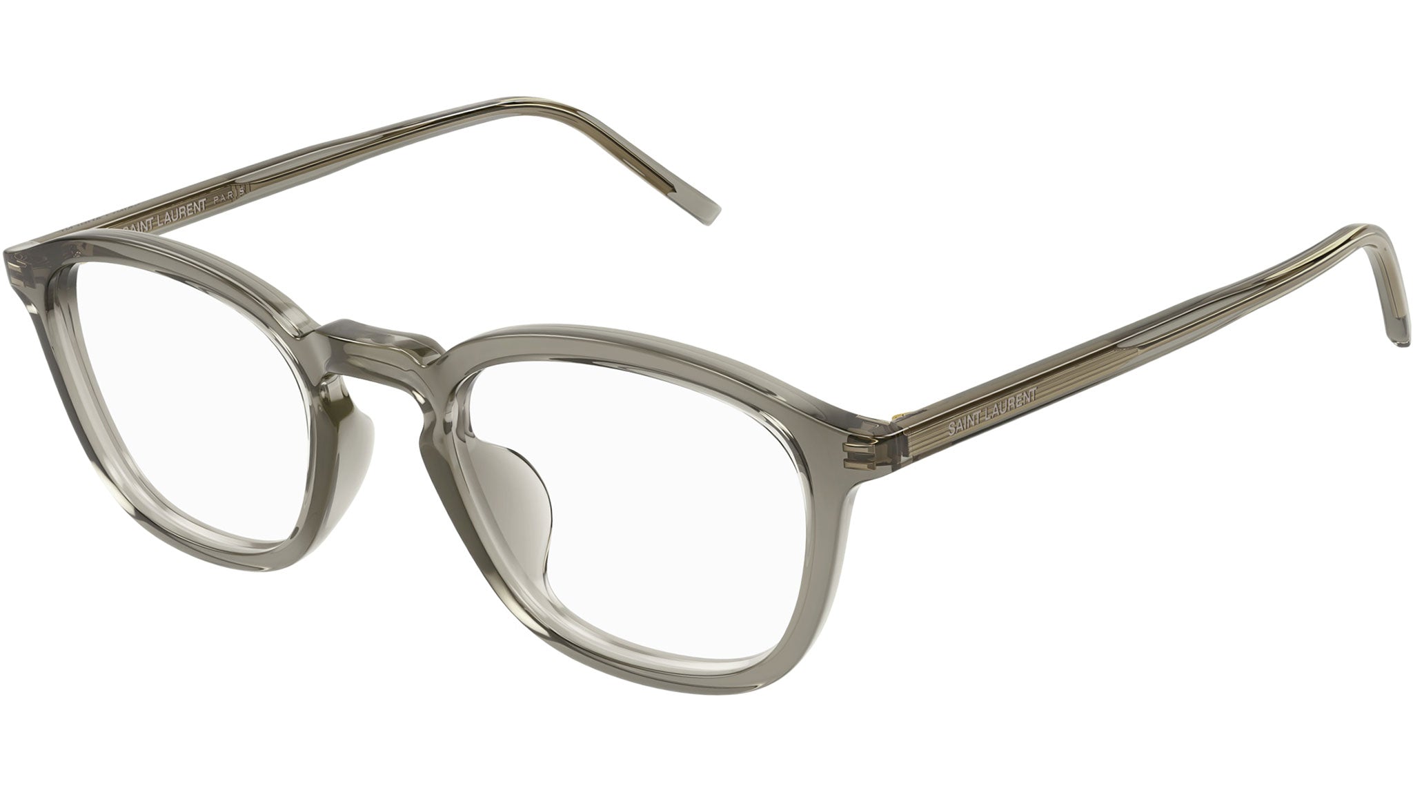 Occhiali da vista SAINT LAURENT SL793/J Shiny transparent taupe