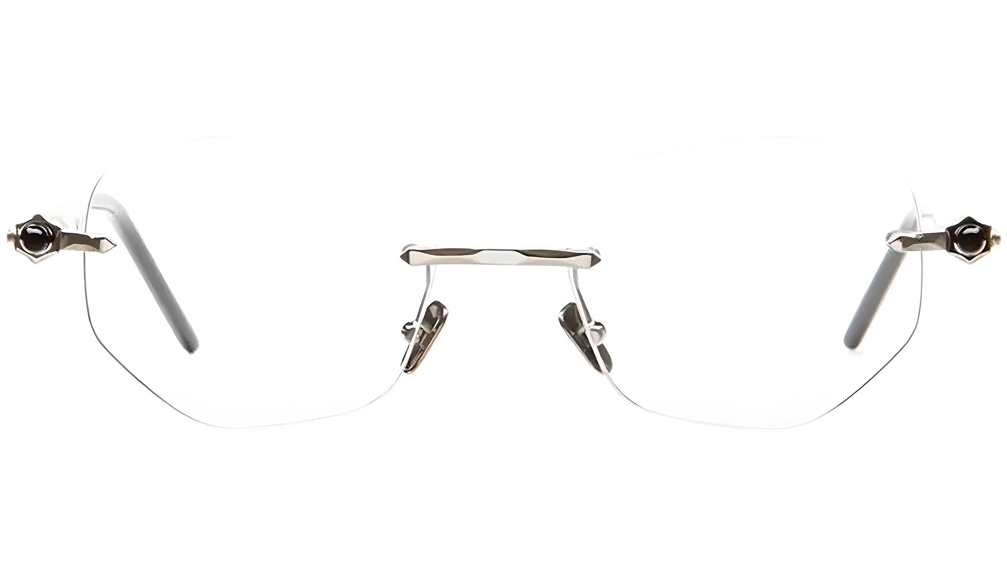 Occhiali da vista KUBORAUM P62 Silver white black shine