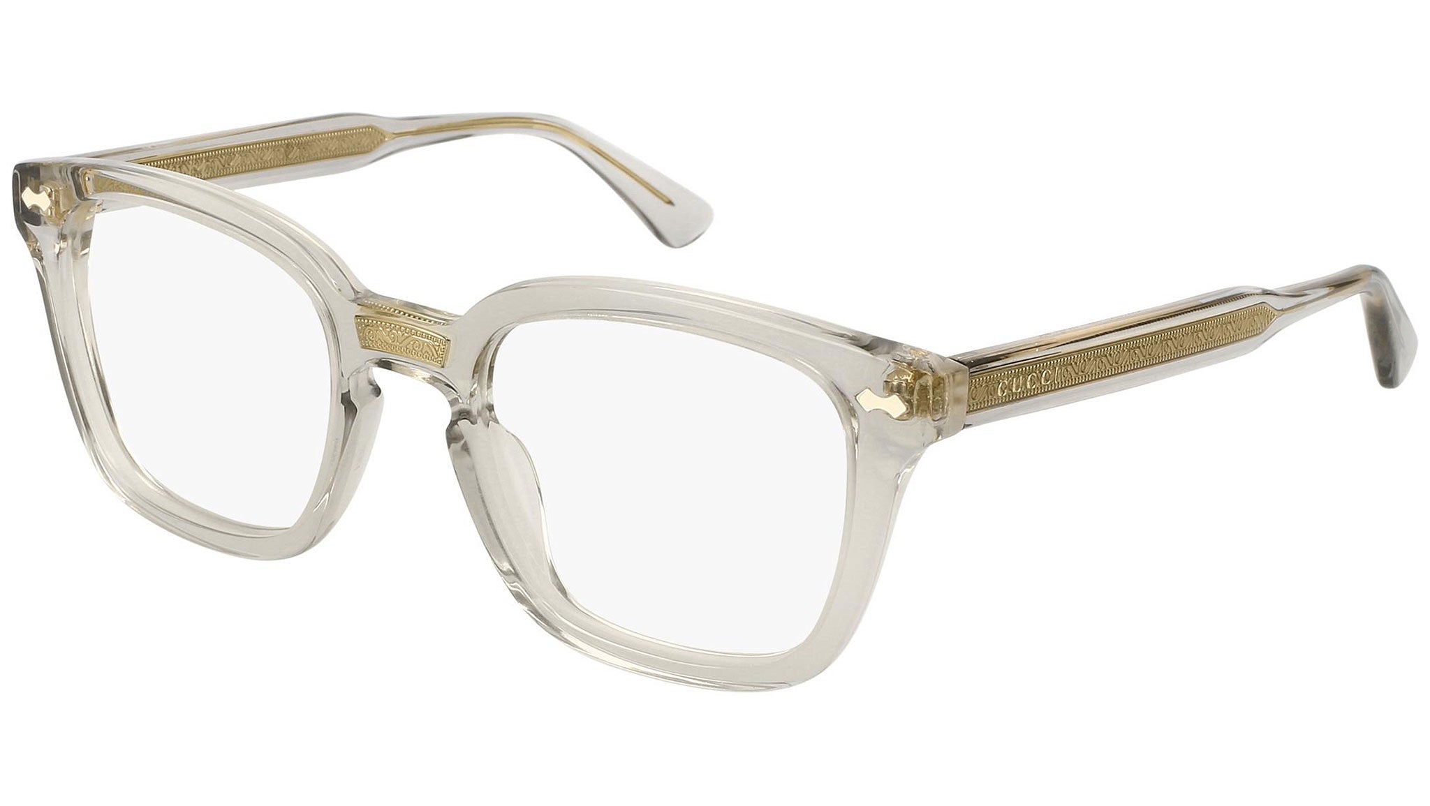 Occhiali da vista GUCCI GG0184O Shiny transparent grey