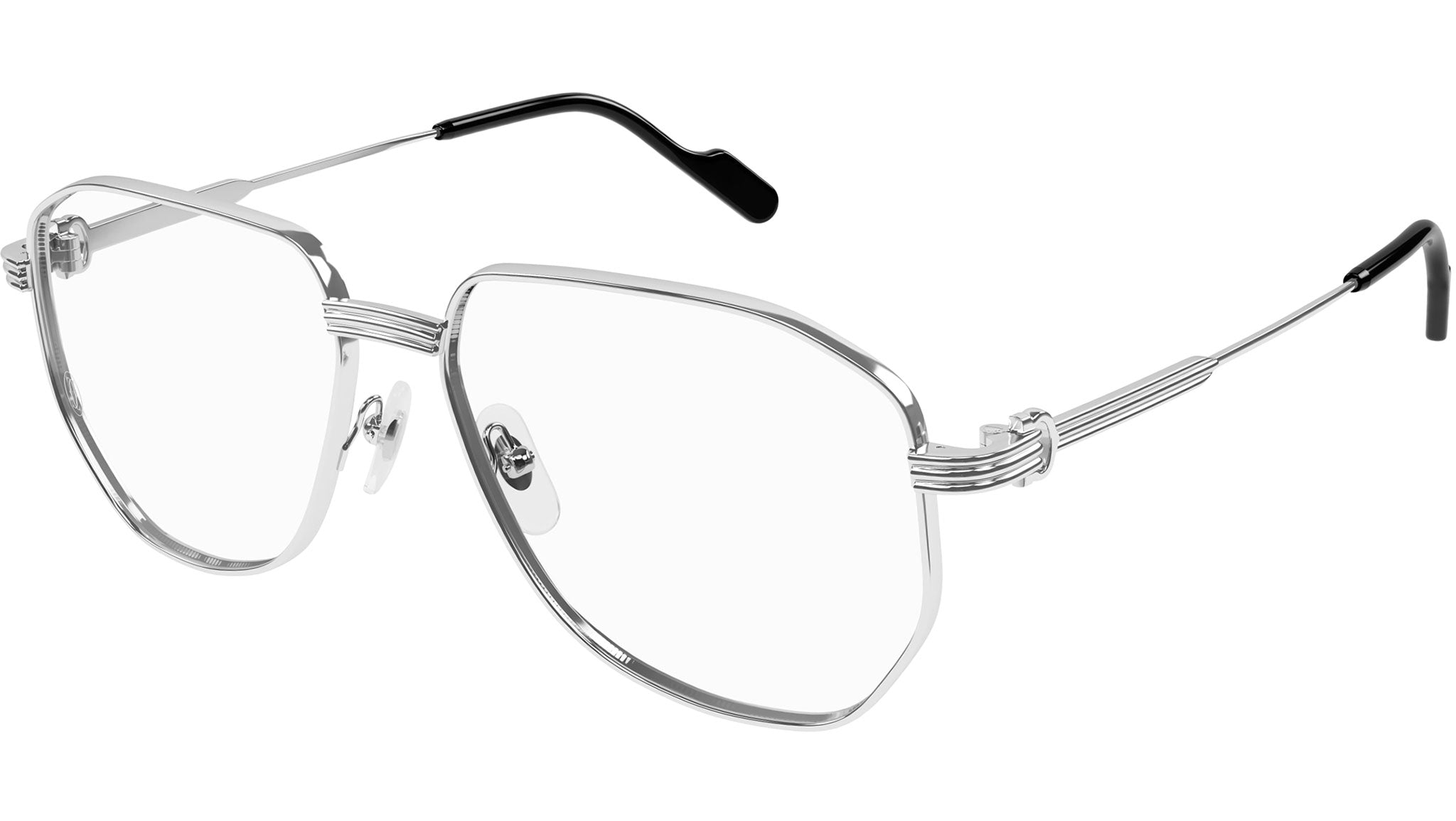 Occhiali da vista CARTIER CT0484O Smooth platinum finish